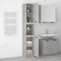 vidaXL Armario de baño contrachapada gris hormigón 32x34x188,5 cm vidaXL Armario de baño contrachapada gris hormigón 32x34x188,5 cm