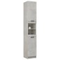 vidaXL Armario de baño contrachapada gris hormigón 32x34x188,5 cm vidaXL Armario de baño contrachapada gris hormigón 32x34x188,5 cm