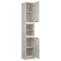 vidaXL Armario de baño contrachapada gris hormigón 32x34x188,5 cm vidaXL Armario de baño contrachapada gris hormigón 32x34x188,5 cm