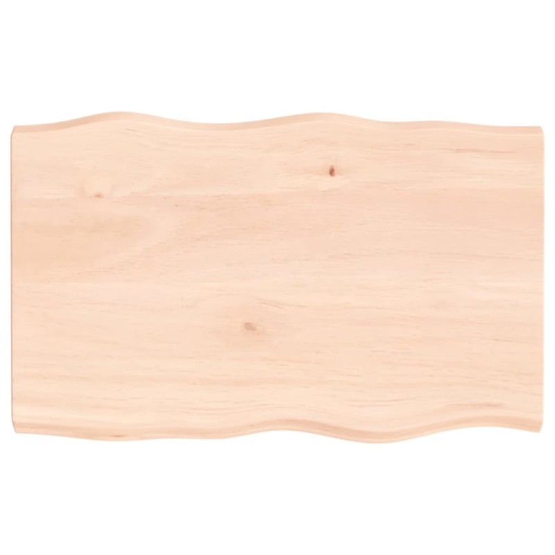 vidaXL Tablero de mesa madera maciza borde natural 80x50x(2-4) cm vidaXL Tablero de mesa madera maciza borde natural 80x50x(2-4) cm