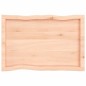 vidaXL Tablero de mesa madera maciza borde natural 80x50x(2-4) cm vidaXL Tablero de mesa madera maciza borde natural 80x50x(2-4) cm