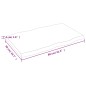 vidaXL Tablero de mesa madera maciza borde natural 80x50x(2-4) cm vidaXL Tablero de mesa madera maciza borde natural 80x50x(2-4) cm