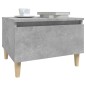 vidaXL Mesa auxiliar de madera contrachapada gris hormigón 50x46x35 cm vidaXL Mesa auxiliar de madera contrachapada gris hormigón 50x46x35 cm