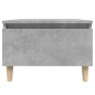 vidaXL Mesa auxiliar de madera contrachapada gris hormigón 50x46x35 cm vidaXL Mesa auxiliar de madera contrachapada gris hormigón 50x46x35 cm