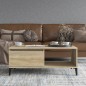 vidaXL Mesa de centro madera contrachapada roble Sonoma 90x50x36,5 cm vidaXL Mesa de centro madera contrachapada roble Sonoma 90x50x36,5 cm