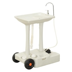 vidaXL Soporte de lavado de manos para camping con dispensador 35 L
