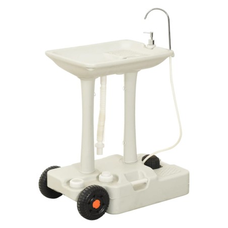 vidaXL Soporte de lavado de manos para camping con dispensador 35 L