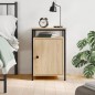 vidaXL Mesita de noche madera contrachapada roble sonoma 40x42x60 cm vidaXL Mesita de noche madera contrachapada roble sonoma 40x42x60 cm