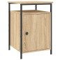 vidaXL Mesita de noche madera contrachapada roble sonoma 40x42x60 cm vidaXL Mesita de noche madera contrachapada roble sonoma 40x42x60 cm