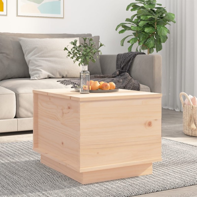 vidaXL Mesa de centro de madera maciza de pino 40x50x35 cm vidaXL Mesa de centro de madera maciza de pino 40x50x35 cm