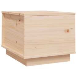 vidaXL Mesa de centro de madera maciza de pino 40x50x35 cm