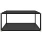 vidaXL Mesa de centro vidrio templado negro 80x80x35 cm vidaXL Mesa de centro vidrio templado negro 80x80x35 cm