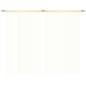 vidaXL Cortinas de flecos 2 piezas 100x250 cm crema