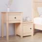 vidaXL Mesita de noche madera maciza de pino 79,5x38x65,5 cm vidaXL Mesita de noche madera maciza de pino 79,5x38x65,5 cm