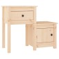 vidaXL Mesita de noche madera maciza de pino 79,5x38x65,5 cm vidaXL Mesita de noche madera maciza de pino 79,5x38x65,5 cm
