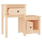 vidaXL Mesita de noche madera maciza de pino 79,5x38x65,5 cm vidaXL Mesita de noche madera maciza de pino 79,5x38x65,5 cm