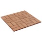 vidaXL Baldosas de porche de WPC 30x30 cm 1 m² color teca 11 unidades vidaXL Baldosas de porche de WPC 30x30 cm 1 m² color teca 11 unidades