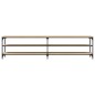 vidaXL Mueble TV metal y madera contrachapada roble Sonoma 200x30x50cm