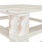 vidaXL Mesas de palés para jardín 2 unidades madera blanco vidaXL Mesas de palés para jardín 2 unidades madera blanco
