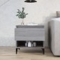 vidaXL Mesa auxiliar de madera contrachapada gris Sonoma 50x46x50 cm vidaXL Mesa auxiliar de madera contrachapada gris Sonoma 50x46x50 cm