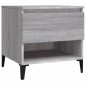 vidaXL Mesa auxiliar de madera contrachapada gris Sonoma 50x46x50 cm vidaXL Mesa auxiliar de madera contrachapada gris Sonoma 50x46x50 cm