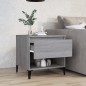 vidaXL Mesa auxiliar de madera contrachapada gris Sonoma 50x46x50 cm vidaXL Mesa auxiliar de madera contrachapada gris Sonoma 50x46x50 cm
