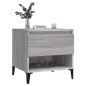 vidaXL Mesa auxiliar de madera contrachapada gris Sonoma 50x46x50 cm vidaXL Mesa auxiliar de madera contrachapada gris Sonoma 50x46x50 cm