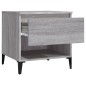 vidaXL Mesa auxiliar de madera contrachapada gris Sonoma 50x46x50 cm vidaXL Mesa auxiliar de madera contrachapada gris Sonoma 50x46x50 cm