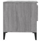 vidaXL Mesa auxiliar de madera contrachapada gris Sonoma 50x46x50 cm vidaXL Mesa auxiliar de madera contrachapada gris Sonoma 50x46x50 cm