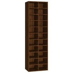vidaXL Zapatero de madera contrachapada roble marrón 54x34x183 cm