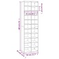 vidaXL Zapatero de madera contrachapada roble marrón 54x34x183 cm vidaXL Zapatero de madera contrachapada roble marrón 54x34x183 cm