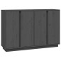 vidaXL Aparador de madera maciza de pino gris 120x35x80 cm vidaXL Aparador de madera maciza de pino gris 120x35x80 cm
