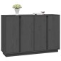 vidaXL Aparador de madera maciza de pino gris 120x35x80 cm vidaXL Aparador de madera maciza de pino gris 120x35x80 cm