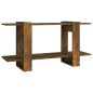 vidaXL Estantería madera contrachapada color roble ahumado 100x30x51cm vidaXL Estantería madera contrachapada color roble ahumado 100x30x51cm
