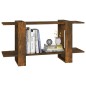 vidaXL Estantería madera contrachapada color roble ahumado 100x30x51cm vidaXL Estantería madera contrachapada color roble ahumado 100x30x51cm