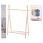 Storage solutions Perchero para niños con 1 estante madera de pino Storage solutions Perchero para niños con 1 estante madera de pino