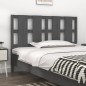 vidaXL Cabecero de cama madera maciza de pino gris 145,5x4x100 cm vidaXL Cabecero de cama madera maciza de pino gris 145,5x4x100 cm