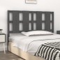 vidaXL Cabecero de cama madera maciza de pino gris 145,5x4x100 cm vidaXL Cabecero de cama madera maciza de pino gris 145,5x4x100 cm