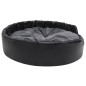 vidaXL Cama de perros felpa y cuero sintético gris oscuro 99x89x21 cm vidaXL Cama de perros felpa y cuero sintético gris oscuro 99x89x21 cm
