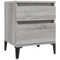 vidaXL Mesitas de noche 2 unidades gris Sonoma 40x35x50 cm vidaXL Mesitas de noche 2 unidades gris Sonoma 40x35x50 cm