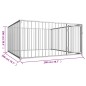 vidaXL Jaula perrera de exterior 200x200x100 cm vidaXL Jaula perrera de exterior 200x200x100 cm