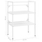 vidaXL Estructura de lavabo de hierro blanco 59x38x83 cm vidaXL Estructura de lavabo de hierro blanco 59x38x83 cm
