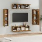 vidaXL Set de muebles de TV 6 pzas madera contrachapada roble ahumado vidaXL Set de muebles de TV 6 pzas madera contrachapada roble ahumado