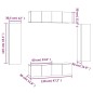vidaXL Set de muebles de TV 6 pzas madera contrachapada roble ahumado vidaXL Set de muebles de TV 6 pzas madera contrachapada roble ahumado