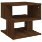 vidaXL Mesa auxiliar de madera contrachapada marrón roble 40x40x40 cm vidaXL Mesa auxiliar de madera contrachapada marrón roble 40x40x40 cm