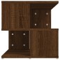vidaXL Mesa auxiliar de madera contrachapada marrón roble 40x40x40 cm vidaXL Mesa auxiliar de madera contrachapada marrón roble 40x40x40 cm