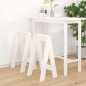 vidaXL Taburetes 2 unidades madera maciza de pino blanco 40x40x75 cm vidaXL Taburetes 2 unidades madera maciza de pino blanco 40x40x75 cm