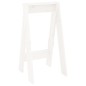 vidaXL Taburetes 2 unidades madera maciza de pino blanco 40x40x75 cm vidaXL Taburetes 2 unidades madera maciza de pino blanco 40x40x75 cm