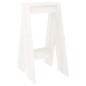 vidaXL Taburetes 2 unidades madera maciza de pino blanco 40x40x75 cm vidaXL Taburetes 2 unidades madera maciza de pino blanco 40x40x75 cm