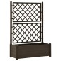 vidaXL Jardinera con enrejado PP moca 100x43x142 cm vidaXL Jardinera con enrejado PP moca 100x43x142 cm